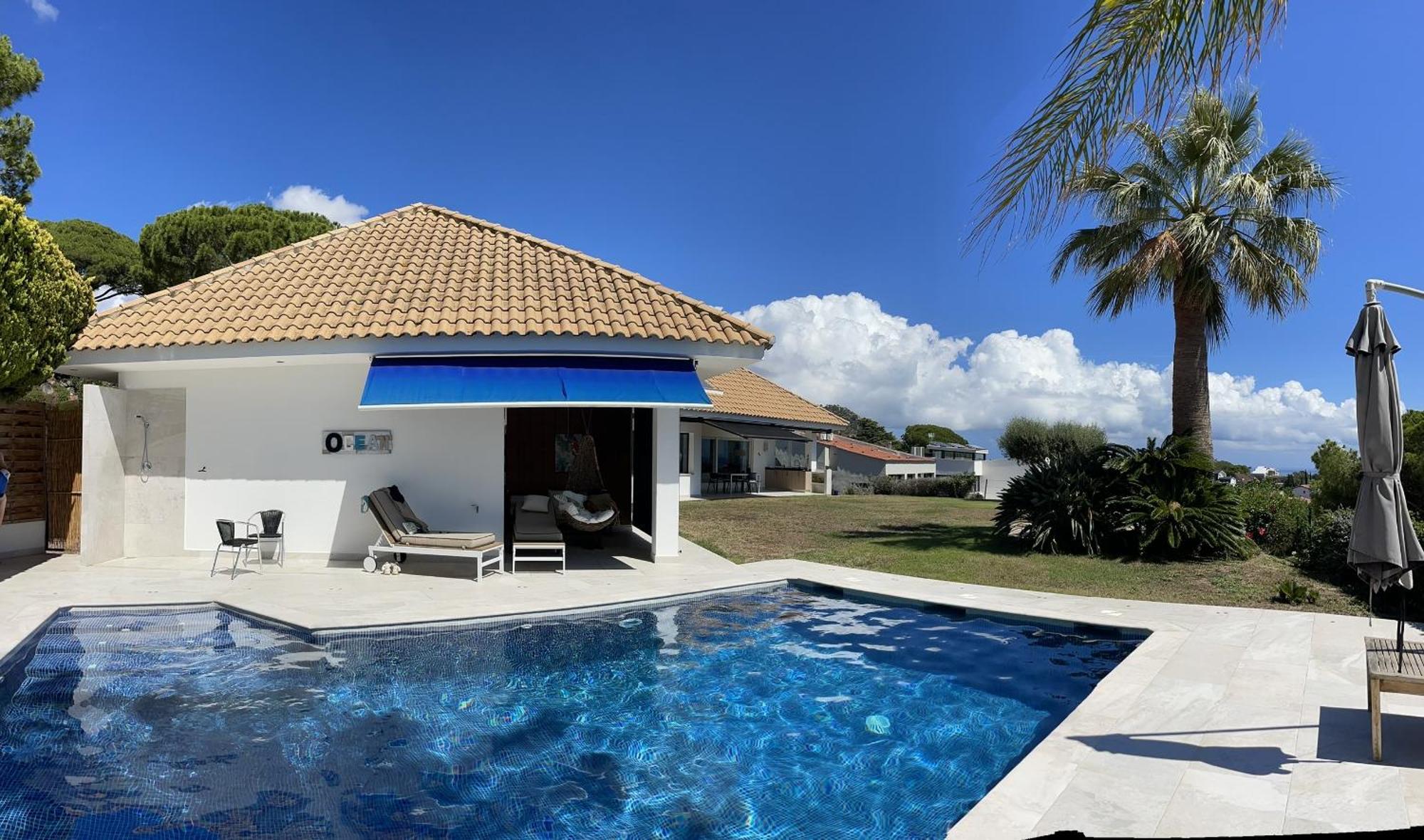 Palm Maresme - Suite With Bathroom And Terrasse With Ocean Views In A Private Villa Vilassar De Dalt Exterior foto