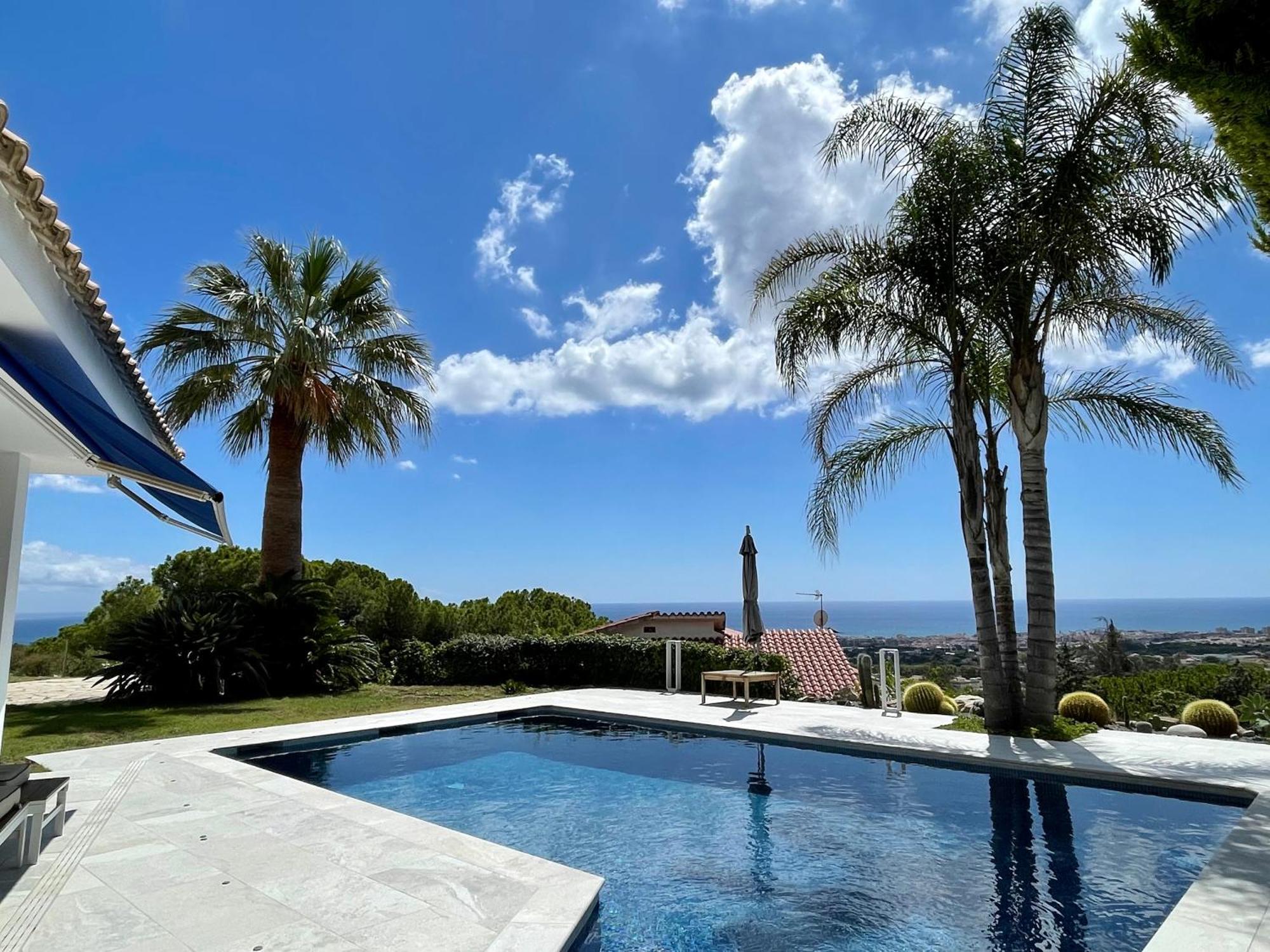 Palm Maresme - Suite With Bathroom And Terrasse With Ocean Views In A Private Villa Vilassar De Dalt Exterior foto